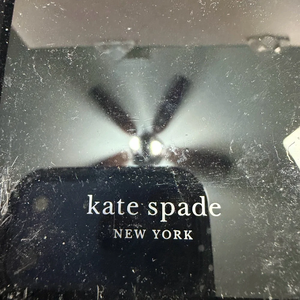 kate spade Black Phone Case with Gold & Silver Studs 14 pro max